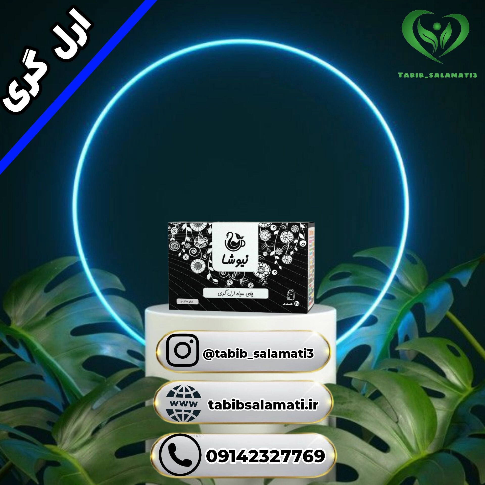 چای ارل گری ۲۰ عددی کیسه ای