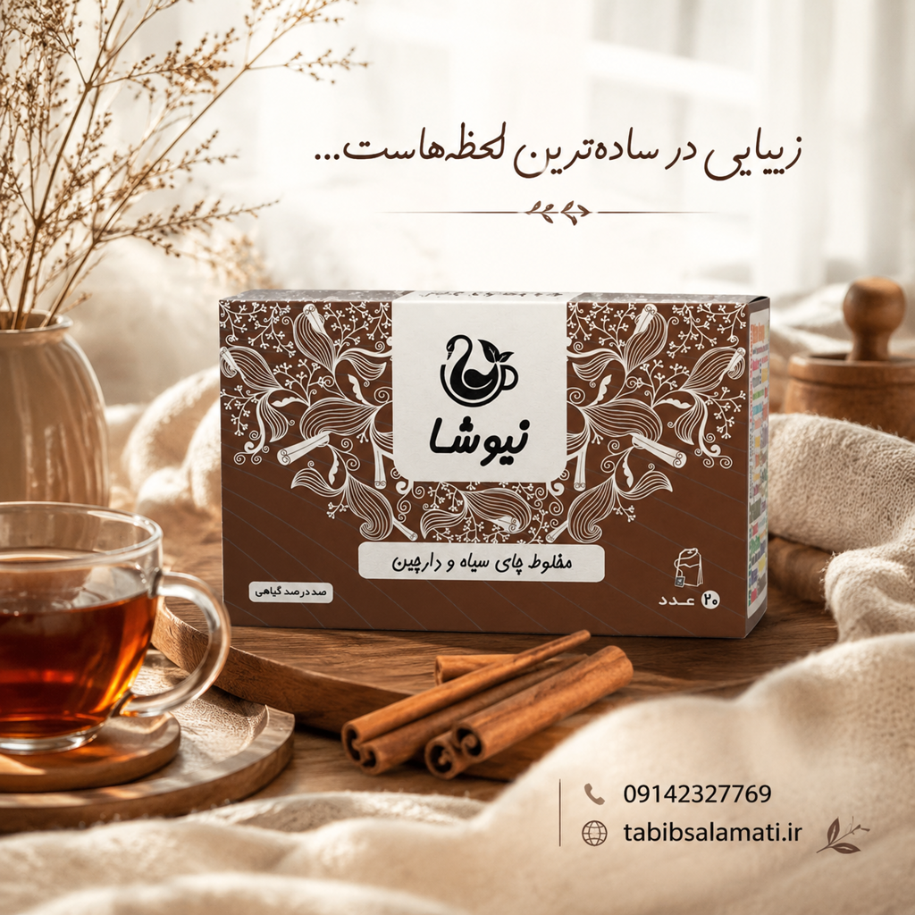 چای سیاه و دارچین نیوشا